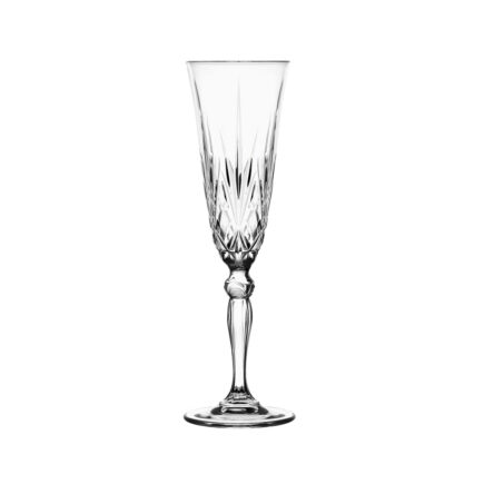 Ποτήρι κρυστάλλινο με πόδι flute 160ml σκαλιστό Melodia