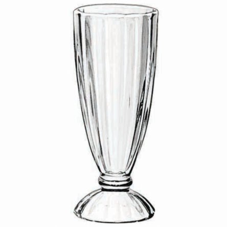 Ποτήρι milkshake χυμού ρίγες 350ml