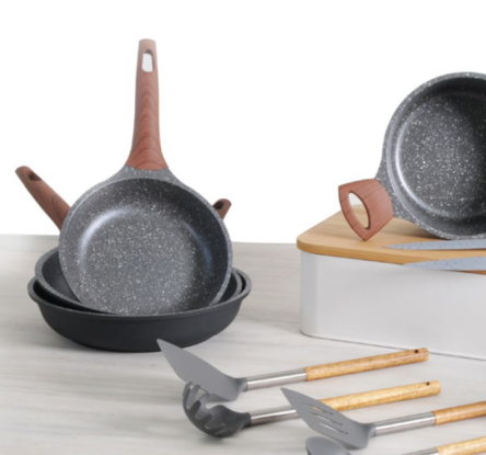 Βαθιά κουτάλα σιλικόνη-ξύλο