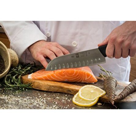 Μαχαίρι santoku επαγγελματικό αυλάκια 18εκ icel