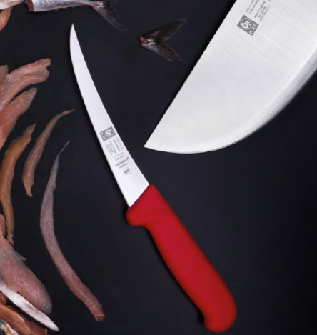 Μαχαίρι κόκκινο κυρτό ξεκοκαλίσματος 13 εκ.