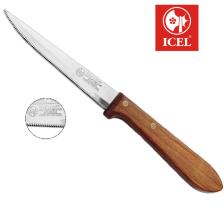 Μαχαίρι μυτερό με δόντι 9cm Icel