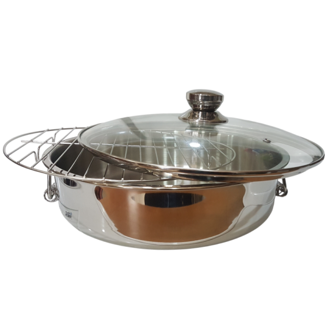 Στρογγυλή Γάστρα inox 32 εκ.