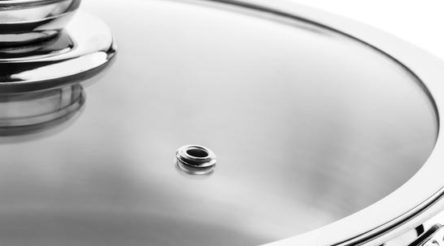 Στρογγυλή γάστρα ανοξείδωτη πολυσκέυος με σχάρα και χέρια 32 x 9.5 cm Viomar