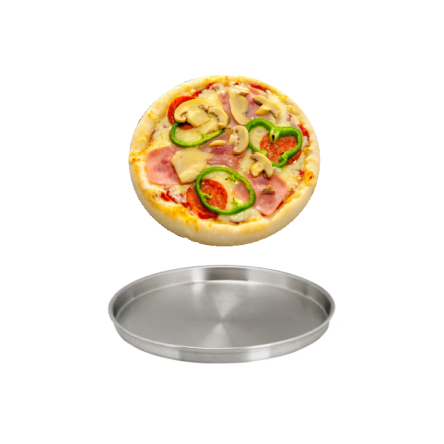 Ταψί σινί ψησίματος πίτσας πίτας αλουμινίου 18 χ 2,5