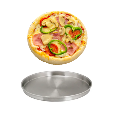 Ταψί σινί ψησίματος πίτσας πίτας αλουμινίου 28 χ 2,5