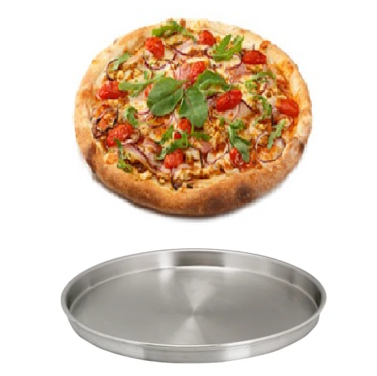 Ταψί σινί ψησίματος πίτσας πίτας αλουμινίου 36 χ 3,2