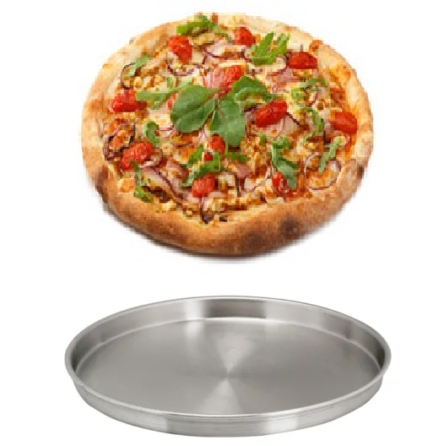 Ταψί σινί ψησίματος πίτσας πίτας αλουμινίου 38 χ 3,5