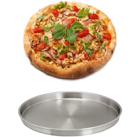 Ταψί σινί ψησίματος πίτσας πίτας αλουμινίου 42 χ 3,5