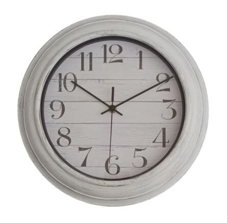 Ρολόι τοίχου πλαστικό λεύκο αθόρυβο 30 εκατοστά