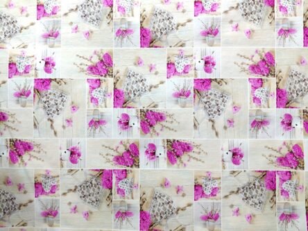 Τραπεζομάντιλο λουλούδια