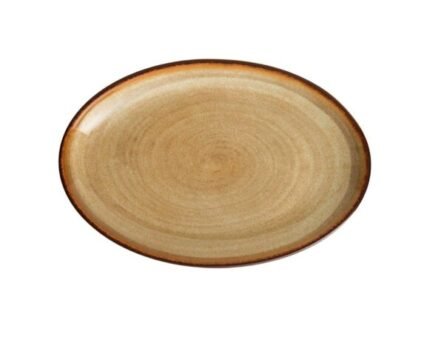 Πιατέλα οβάλ μπεζ