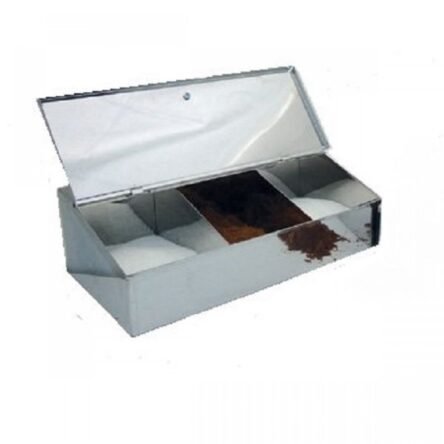 Καφεκούτι 3 θέσεων μικρό ανοξείδωτο