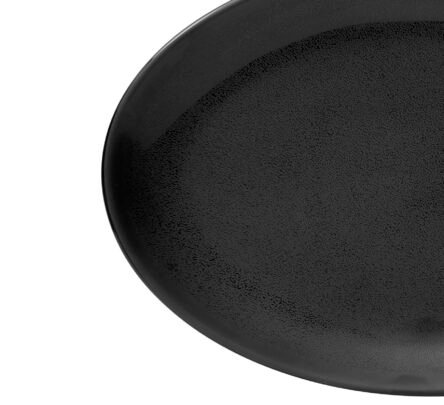 Πιατέλα οβάλ μαύρη
