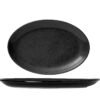 Πιατέλα οβάλ μαύρη
