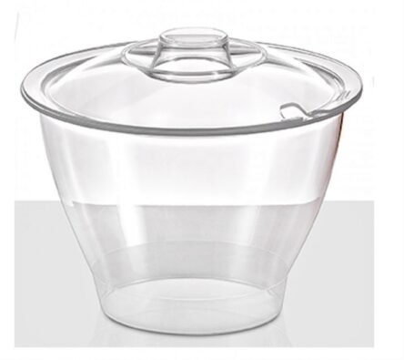 Μπολ ακρυλικό διάφανο γλυκών με καπάκι