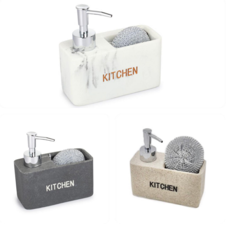 Θήκη για υγρό σαπούνι μπεζ