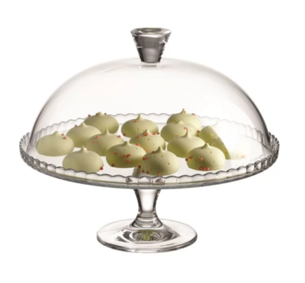 Τουρτιέρα γυάλινη με πόδι