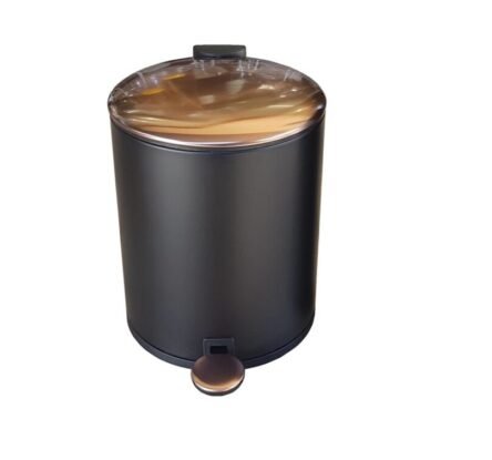 Καλάθι τουαλέτας μεταλλικό μαύρο