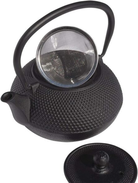 Τσαγιέρα μαντεμένια μαύρη 1200 ml