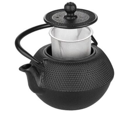 Τσαγιέρα μαντεμένια μαύρη 350 ml