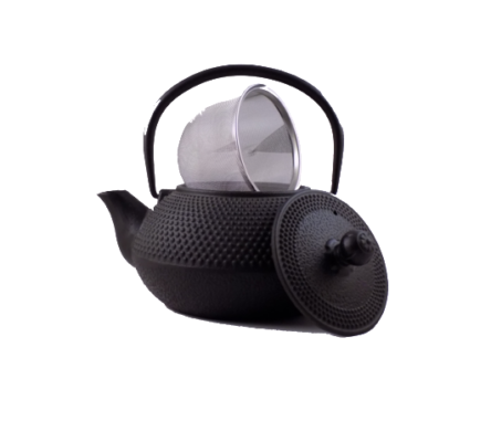 Τσαγιέρα μαντεμένια μαύρη 350 ml