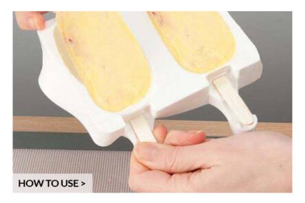 Φόρμα σιλικόνης παγωτού σετ 2 τεμαχίων