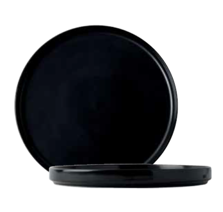 Πιάτο μαύρο με γείσο