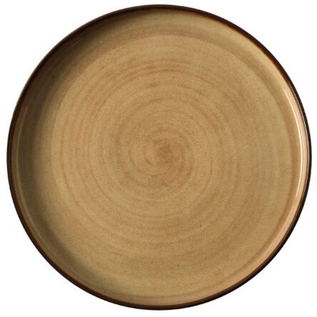 Πιάτο μπεζ με γείσο