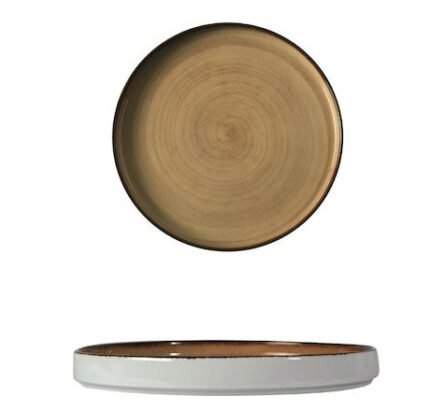 Πιάτο μπεζ με γείσο