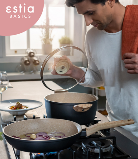 Αντικολλητικό τηγάνι κεραμικής επίστρωσης 20 cm estia