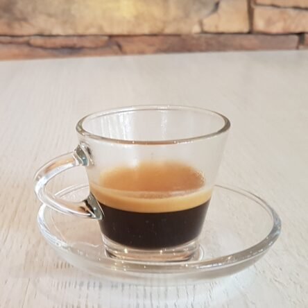 Φλιτζάνι διάφανο εσπρέσο 80 cc