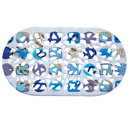 Ταπέτο μπανιέρας γαλάζιο