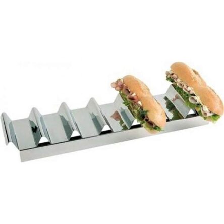 Στάντ για tacos hot dog ινοχ 6 θέσεων