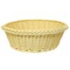 Ψωμιέρα στρογγυλή μπεζ rattan 26x9