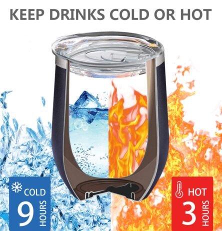 Κούπα ποτήρι θερμός 340 ml σε λευκό χρώμα