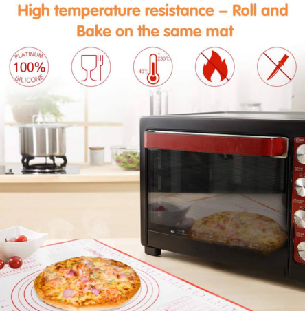 Επιφάνεια σιλικόνης 60χ40 cm ζαχαροπλαστικής