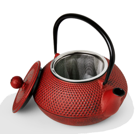 Τσαγιέρα μαντέμι κόκκινη 550 ml