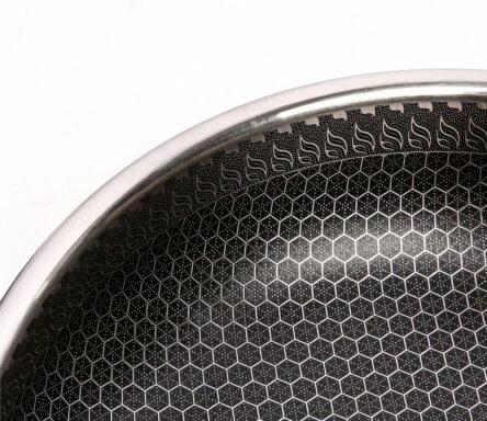 Τηγάνι ανοξείδωτο με αντικολλητική επίστρωση hi tech 28x5cm