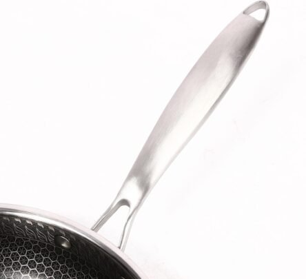 Τηγάνι ανοξείδωτο με αντικολλητική επίστρωση hi tech 28x5cm