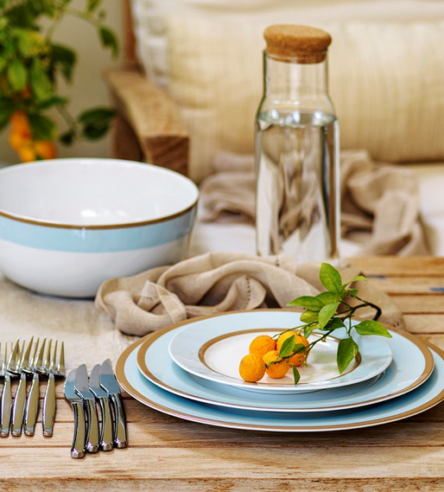 Πιάτο ρηχό πορσελάνη Ιωνία Basics SKY-N στρογγυλό 27 εκατοστά