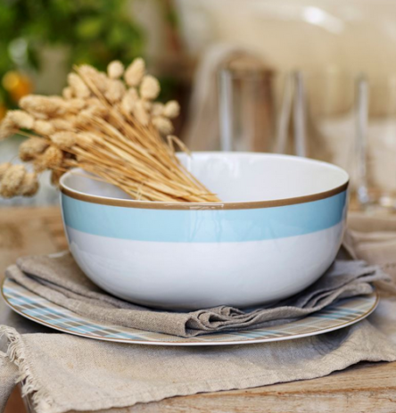 Σαλατιέρα πορσελάνη Ιωνία Basics SKY στρογγυλό 23 εκατοστά