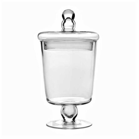 Δοχείο γυάλινο κωνικό με καπάκι 2100 ml