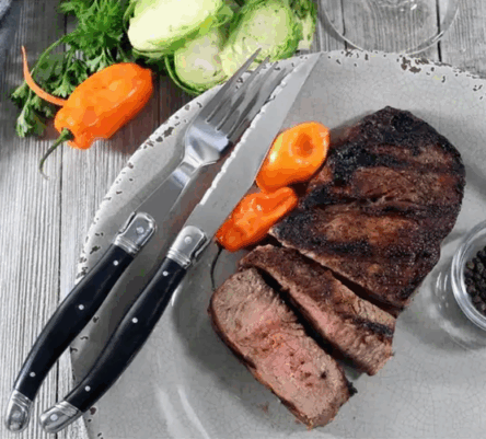 Σετ μαχαίρι πιρούνι μπριζόλας αντικέ