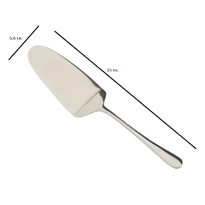 Σπάτουλα τρίγωνη σερβιρίσματος ανοξείδωτη