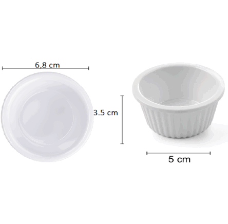 Ντιπάκι μελαμίνης λευκό