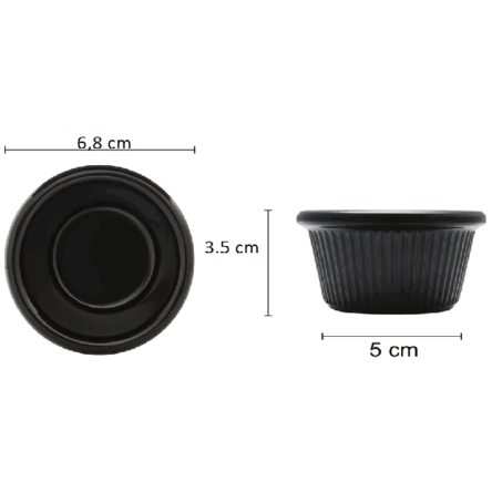 Ντιπάκι μελαμίνης μαύρο