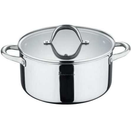 Κατσαρόλα ανοξείδωτη με αντικολλητική επίστρωση hi tech bergner 28 cm