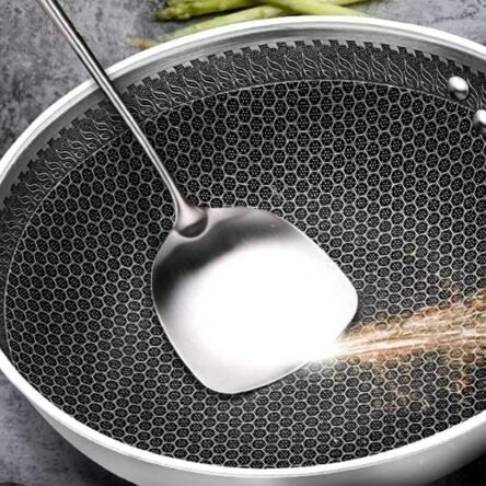 Τηγάνι ανοξείδωτο με αντικολλητική επίστρωση 26x5cm