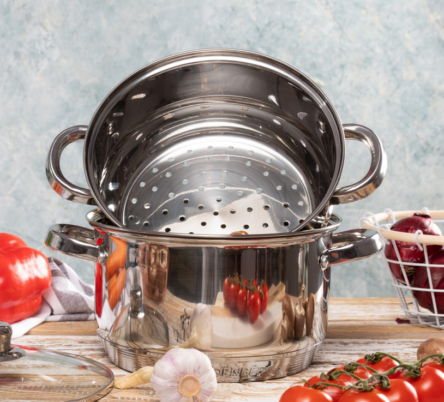 Ατμομάγειρας ανοξείδωτος 26 εκατοστά